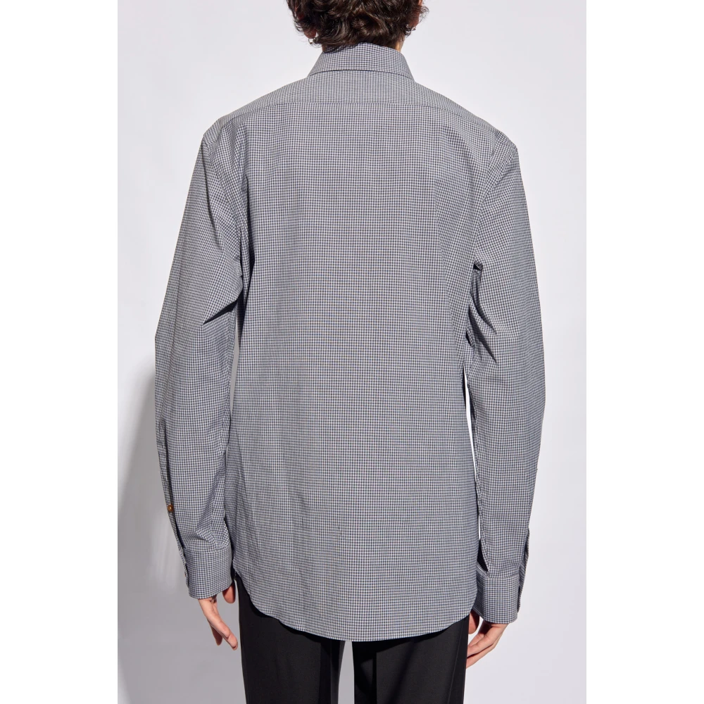 Vivienne Westwood Spook geruite overhemd Gray Heren