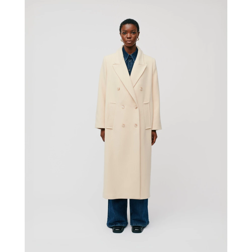 IVY OAK Oversized Boxy Winterjas Beige Dames