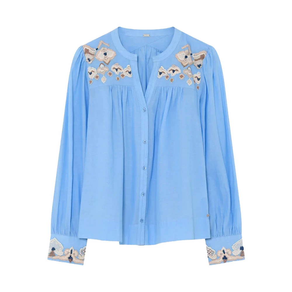 Gustav Long Sleeve Shirt Alica Blue Dames