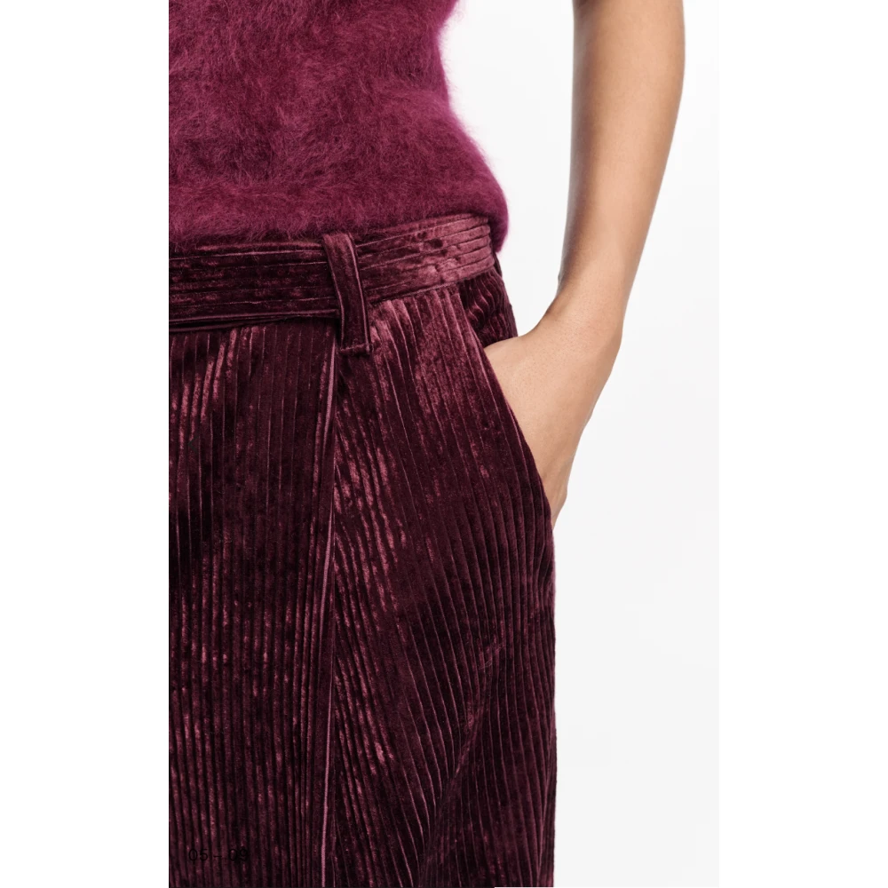 dorothee schumacher Moderne Structuur Wijde Pijp Broek Red Dames