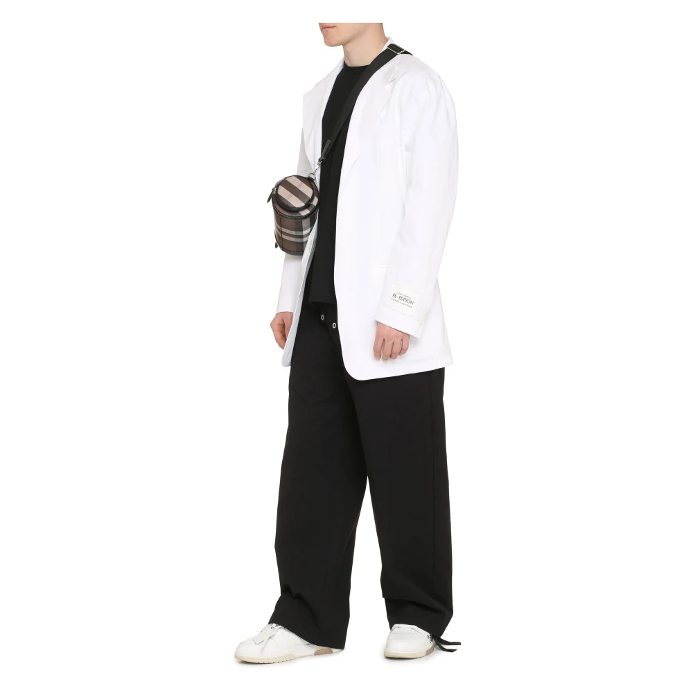 Dolce & Gabbana Katoenen reverskraagjas White Heren