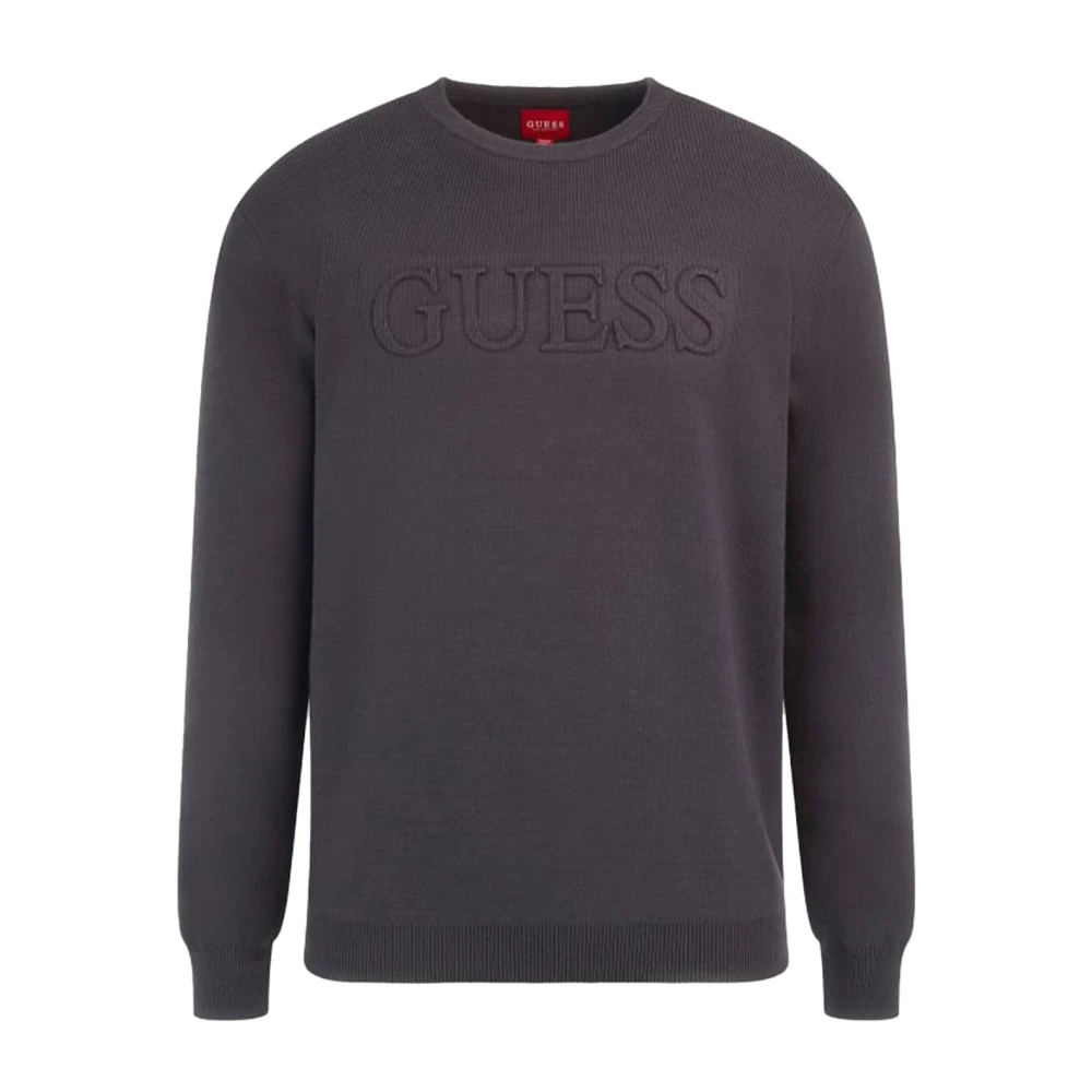 Guess ML Logo Sweatshirt Zwart Black Heren