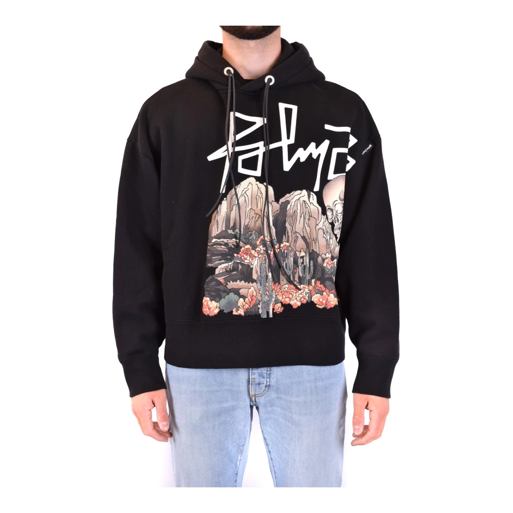 Palm Angels Zwarte Sweatshirt Aw20 Black Heren