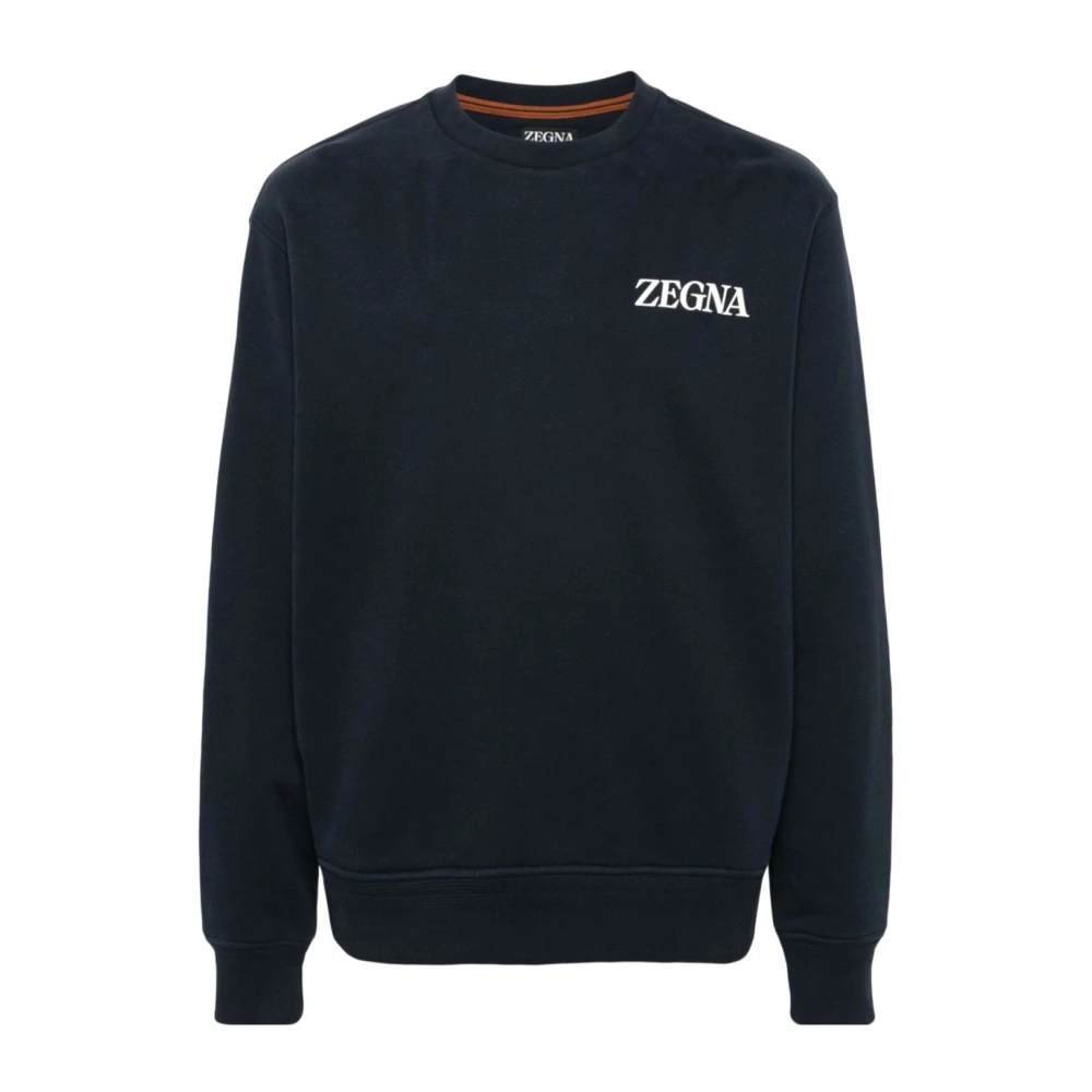 Ermenegildo Zegna Stijlvolle Sweatshirt voor Mannen Blue Heren