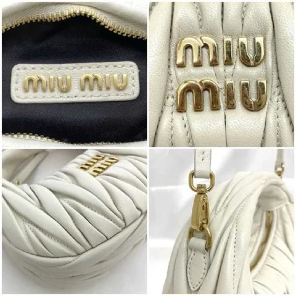 Miu Pre-owned Schoudertas Beige Dames