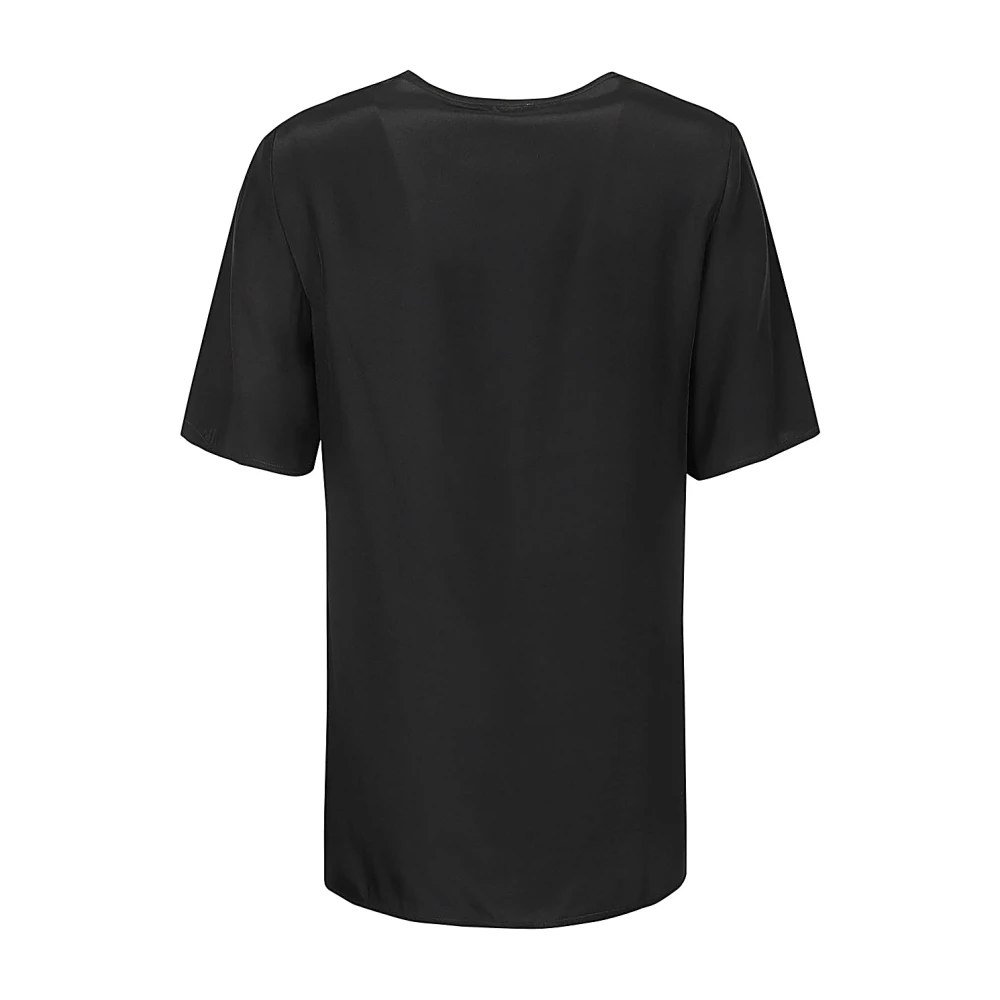P.a.r.o.s.h. Zwarte Mouwloze Top Met Ronde Hals Black Dames