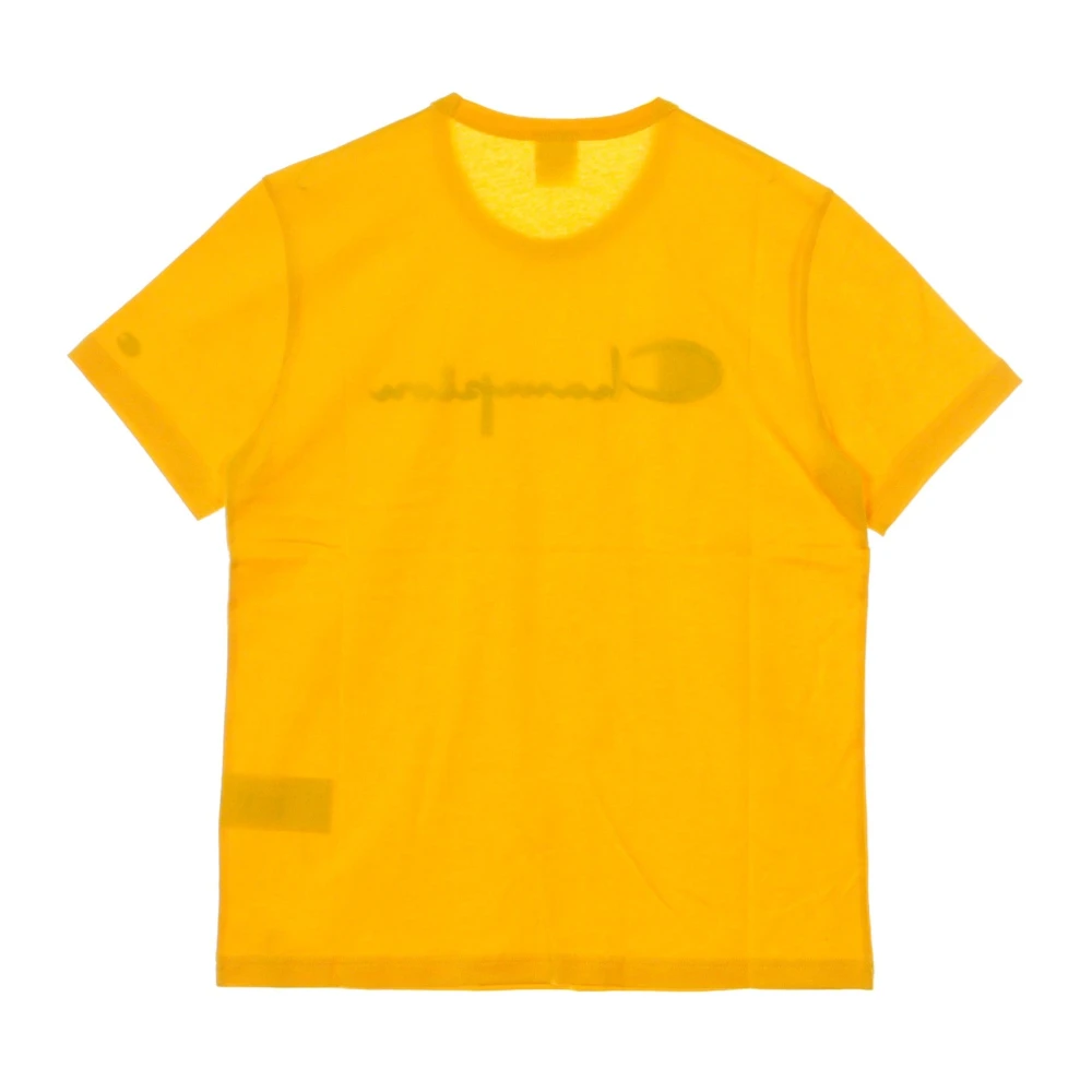 Champion Oranje Crewneck Tee T-Shirt voor Mannen Orange Heren