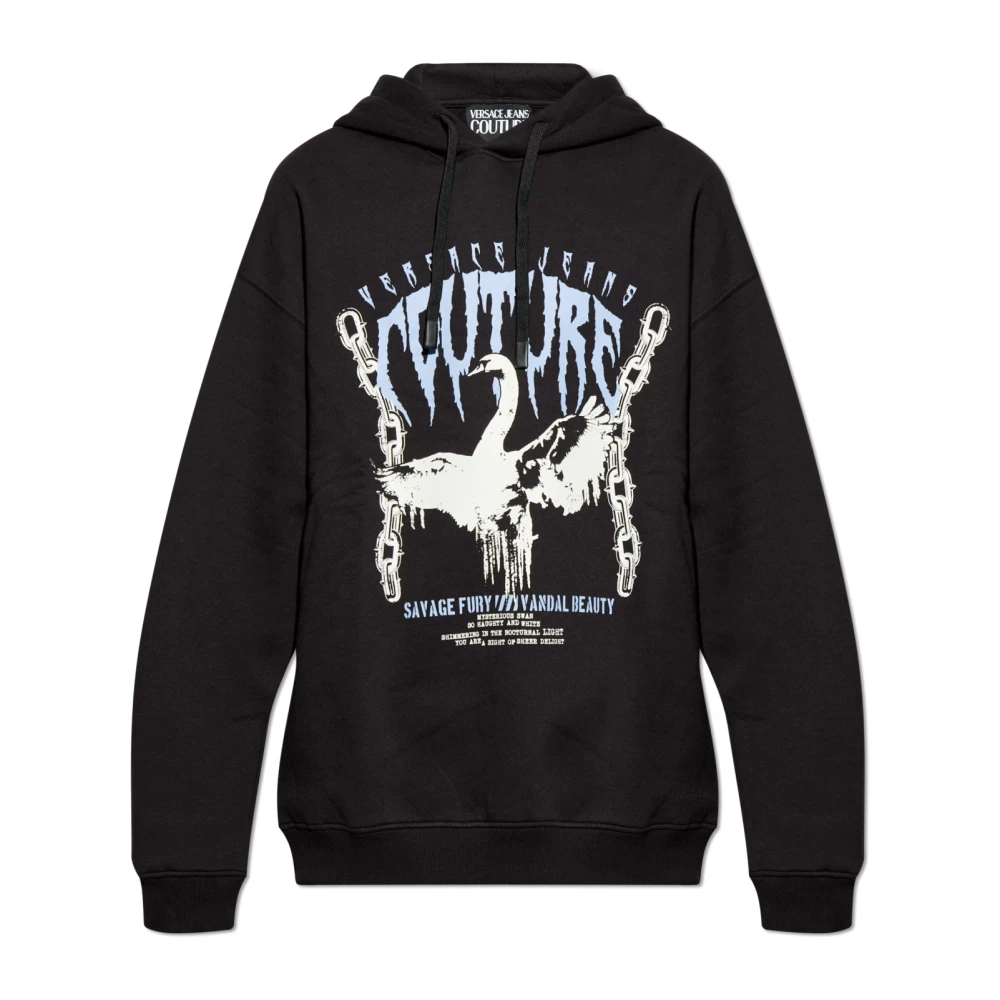 Versace Jeans Couture Gedrukte sweatshirt Black Heren