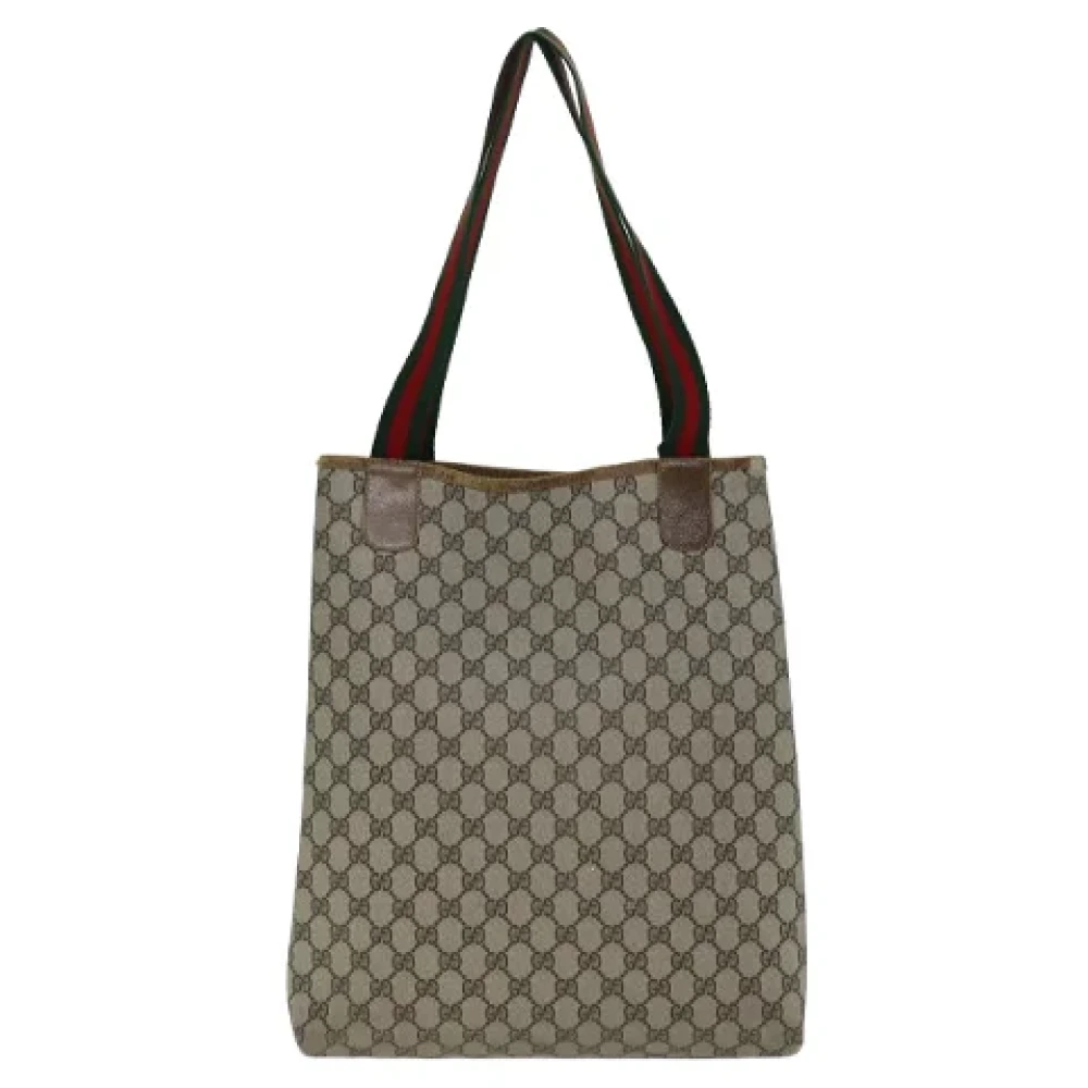 Gucci Vintage Pre-owned Leather gucci-bags Beige Dames