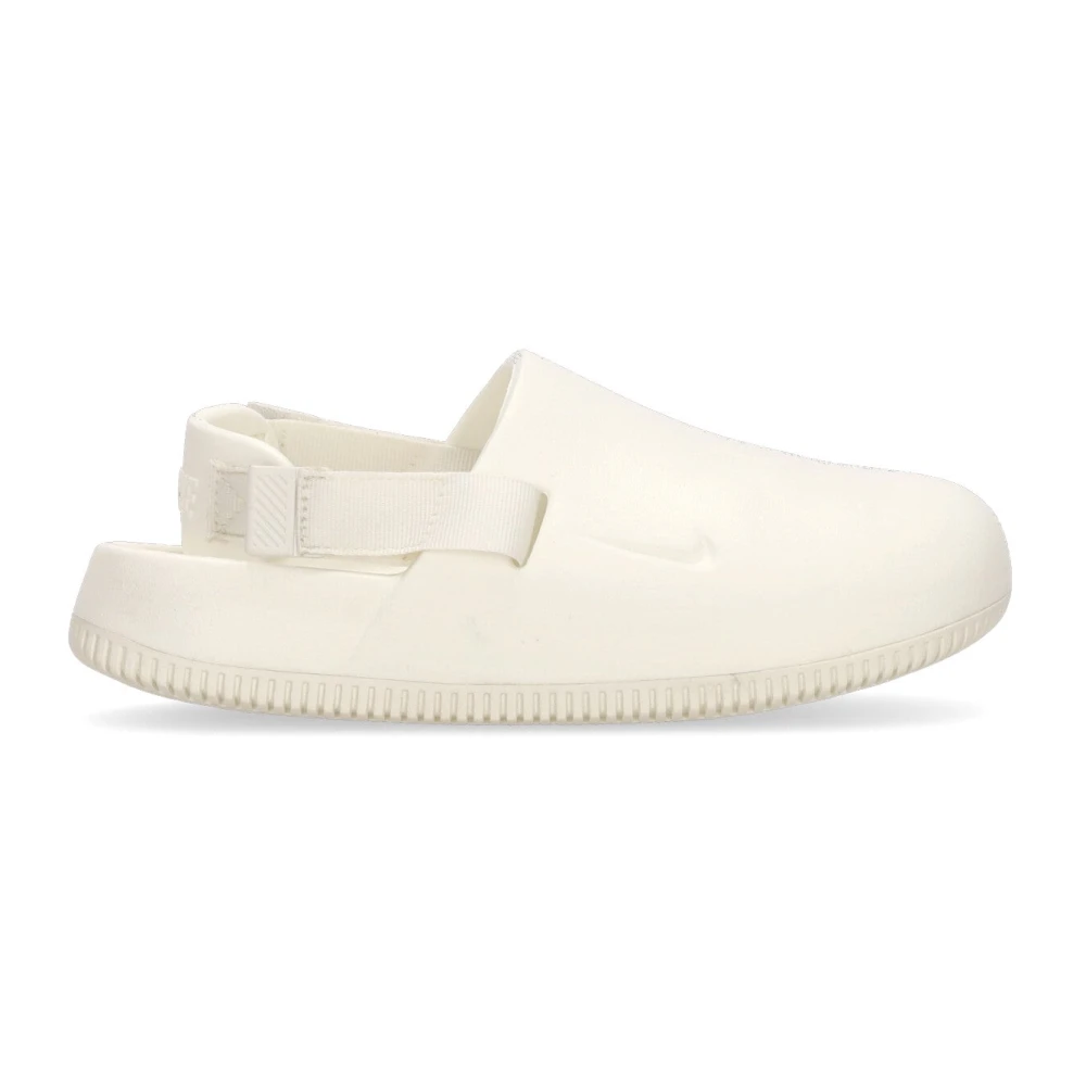 Nike Women's White Foam Sabot With Contoured Design - Outdoor Shoes - 2 1/2 Uk - Sport