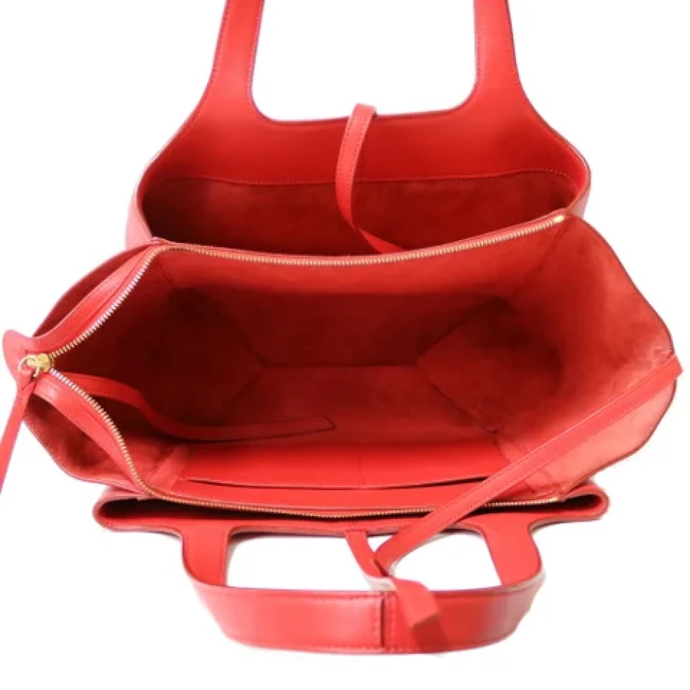 Celine Vintage Pre-owned Leather celine-bags Red Dames