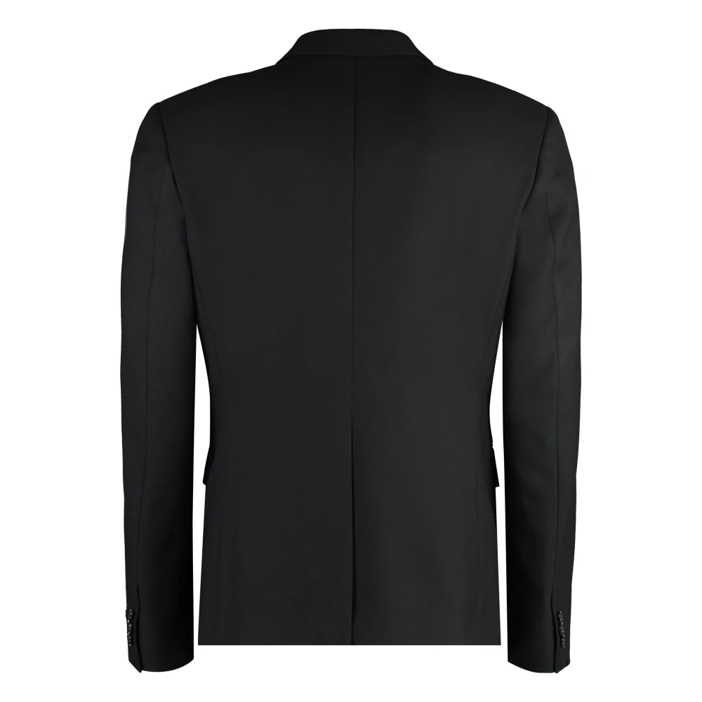 Versace Klassieke Wol Blazer Black Heren