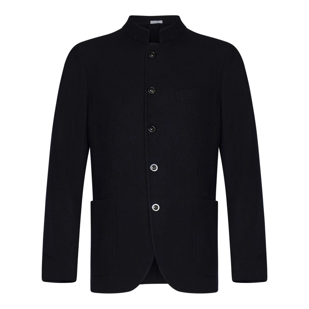 Boglioli Blauwe Wol Kasjmier Jas Blue Heren