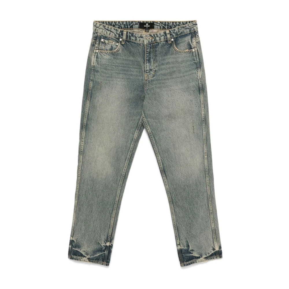 Represent Blauwe Katoenen Denim Straight Fit Jeans Blue Heren