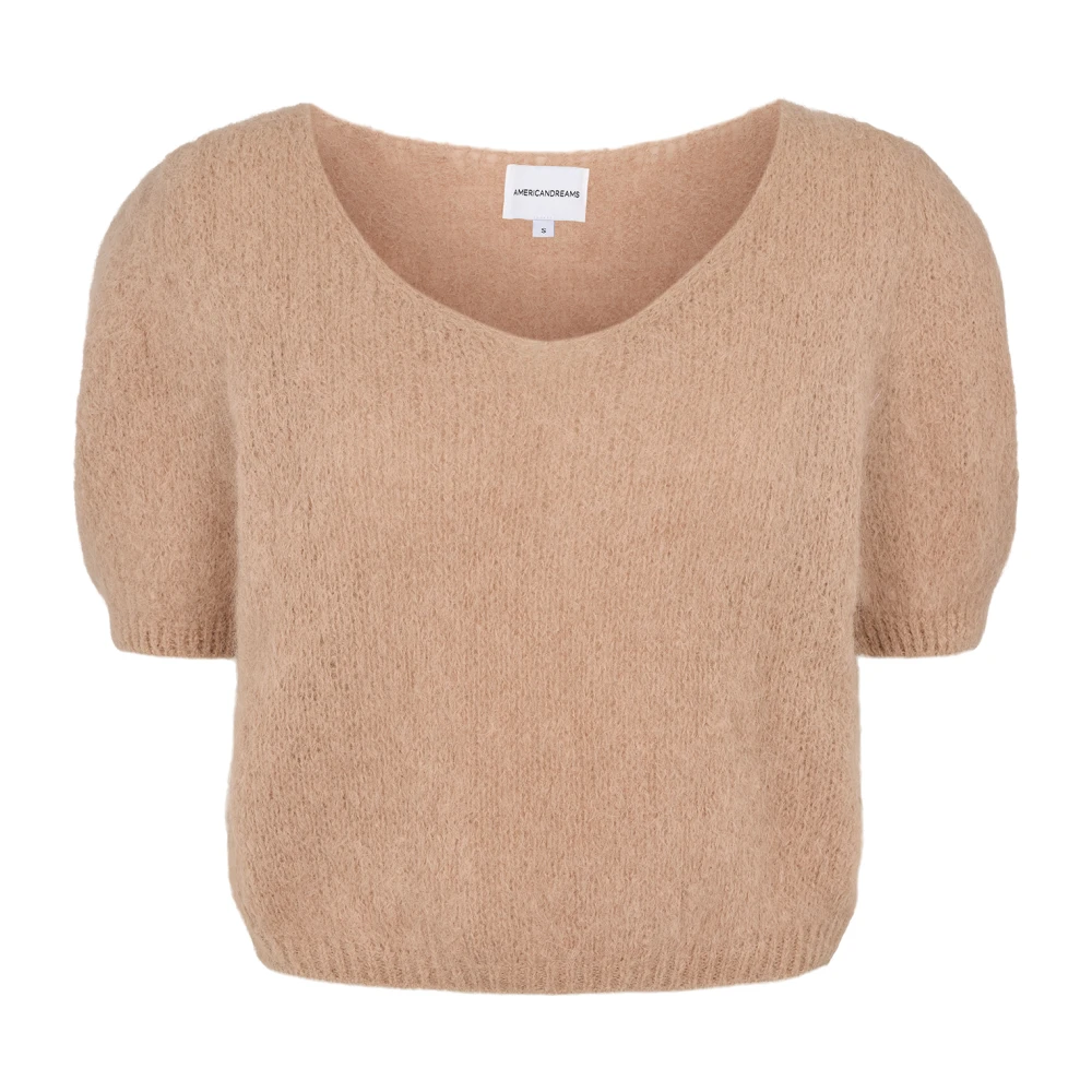 American Dreams Zachte Pullover voor Lente Zomer Brown Dames
