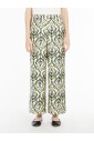 pantalon-court-en-soie-imprimee-vert