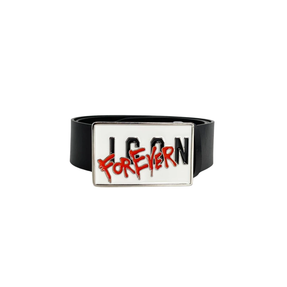 Dsquared2 Homme Noir Accessoires, Taille: 95 Cm Leather Belt