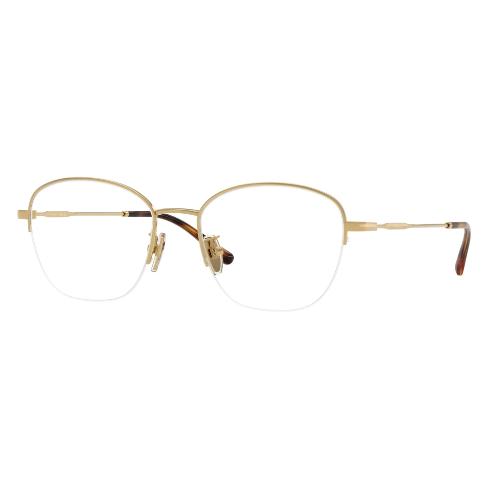 Vogue Eyewear Transparent Woman Vo4357d 280 Optical Frames Metal Gold Geometric Normal - Image 3