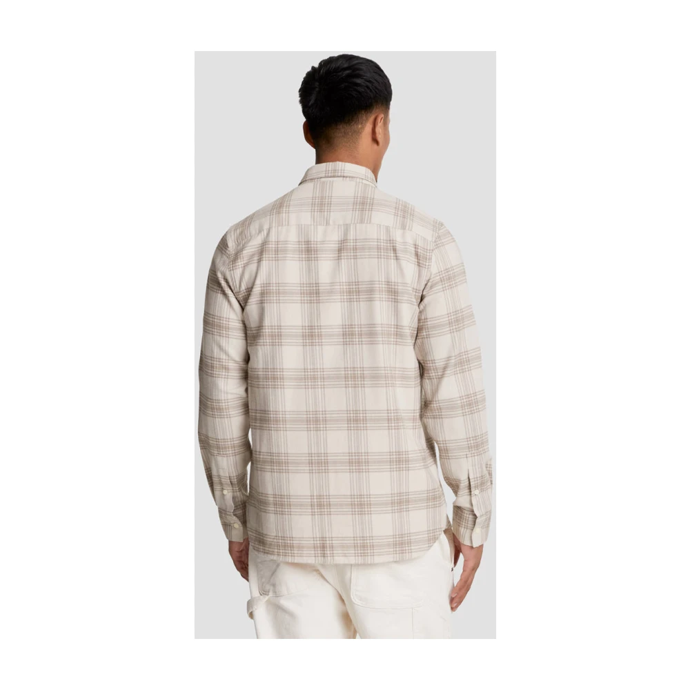 Lyle & Scott Casual Overshirt Lichtgewicht Jas Beige Heren