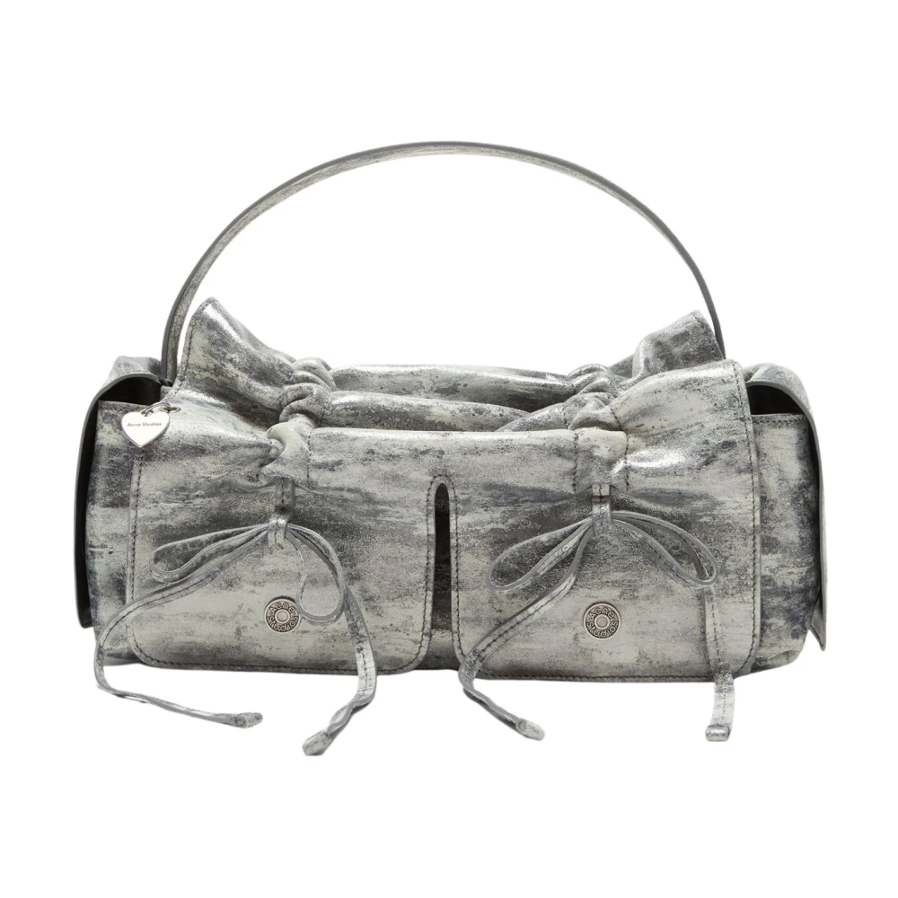 Acne Studios Grijze Multipocket Dirty Snow Tassen Gray Dames