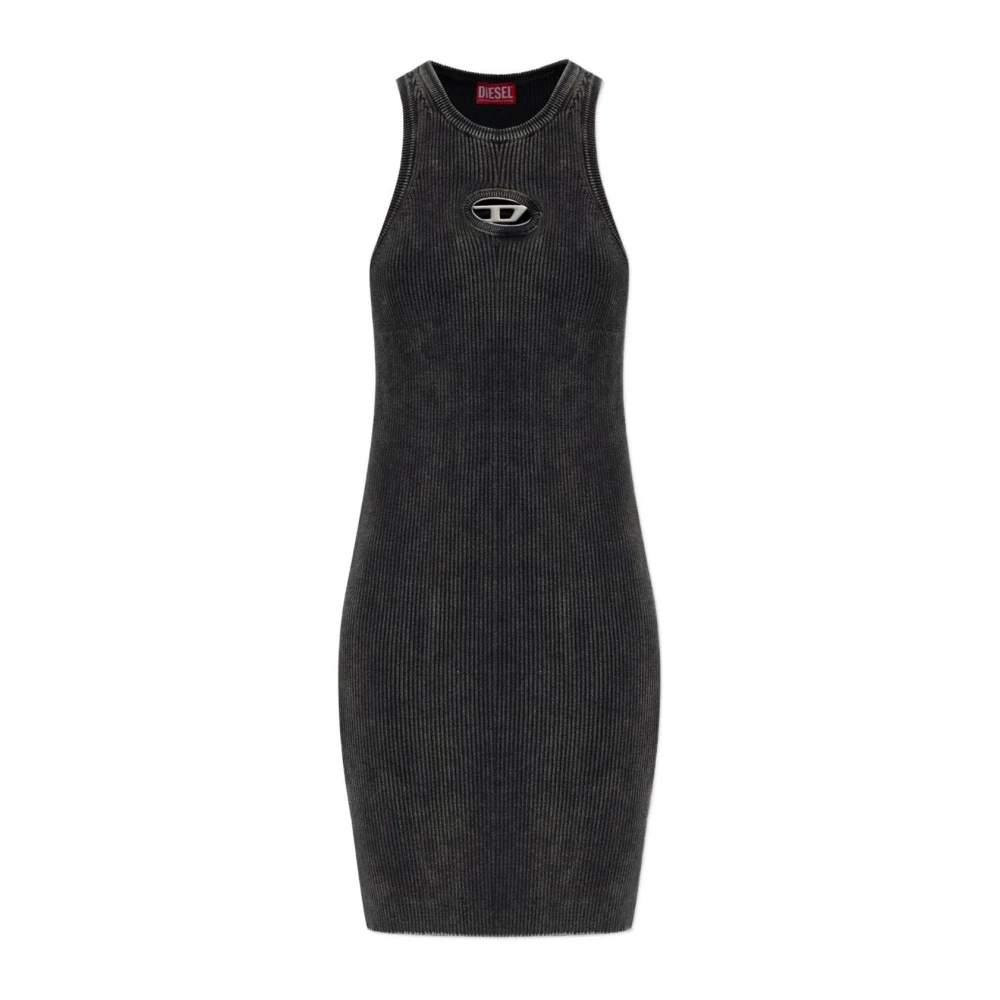 Diesel Donna Nero Abiti, Xs, New,