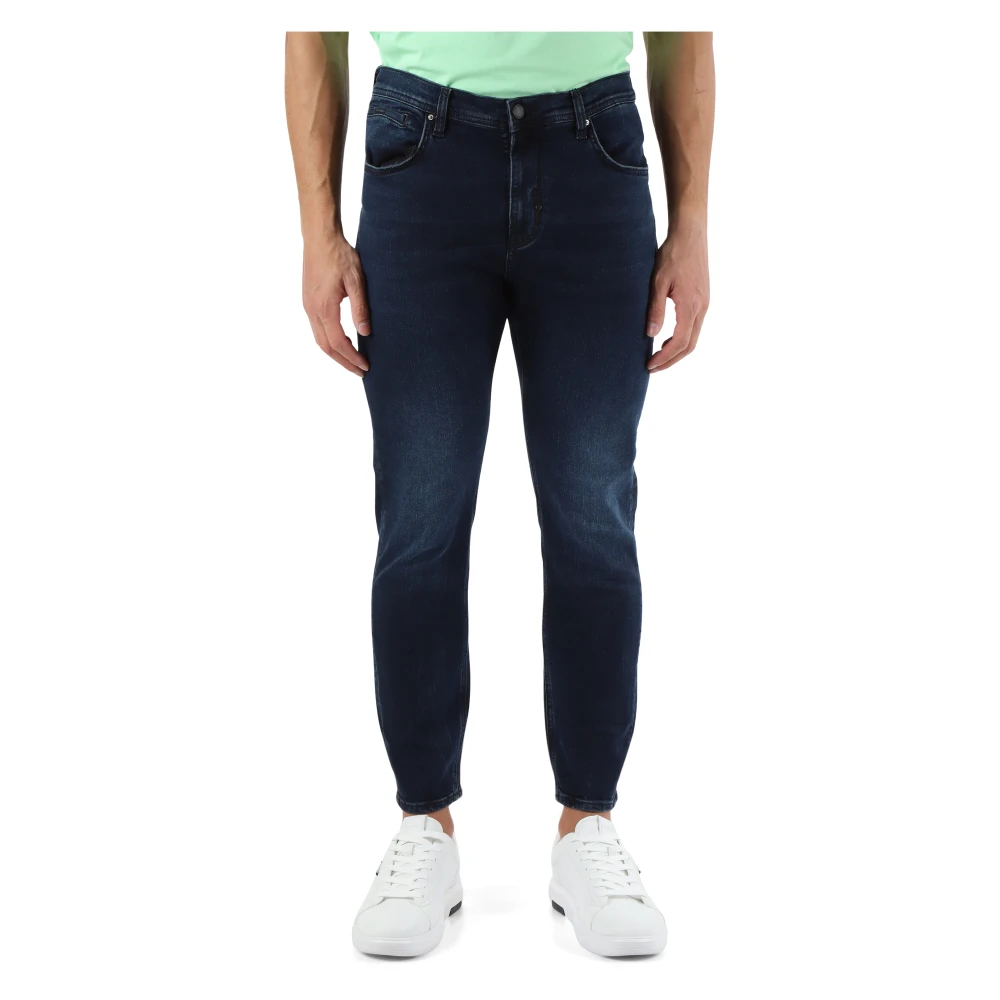 Antony Morato Cropped Skinny Fit Jeans met Vijf Zakken Blue Heren
