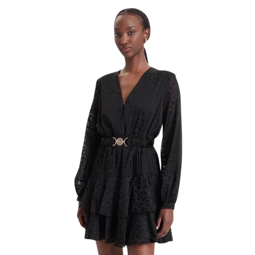 Guess Women's Noir Flared Dress With Belt For Clarisse - Image 2