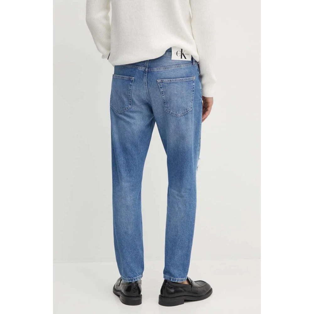 Calvin Klein Vernietigde Denim Jeans Blue Heren