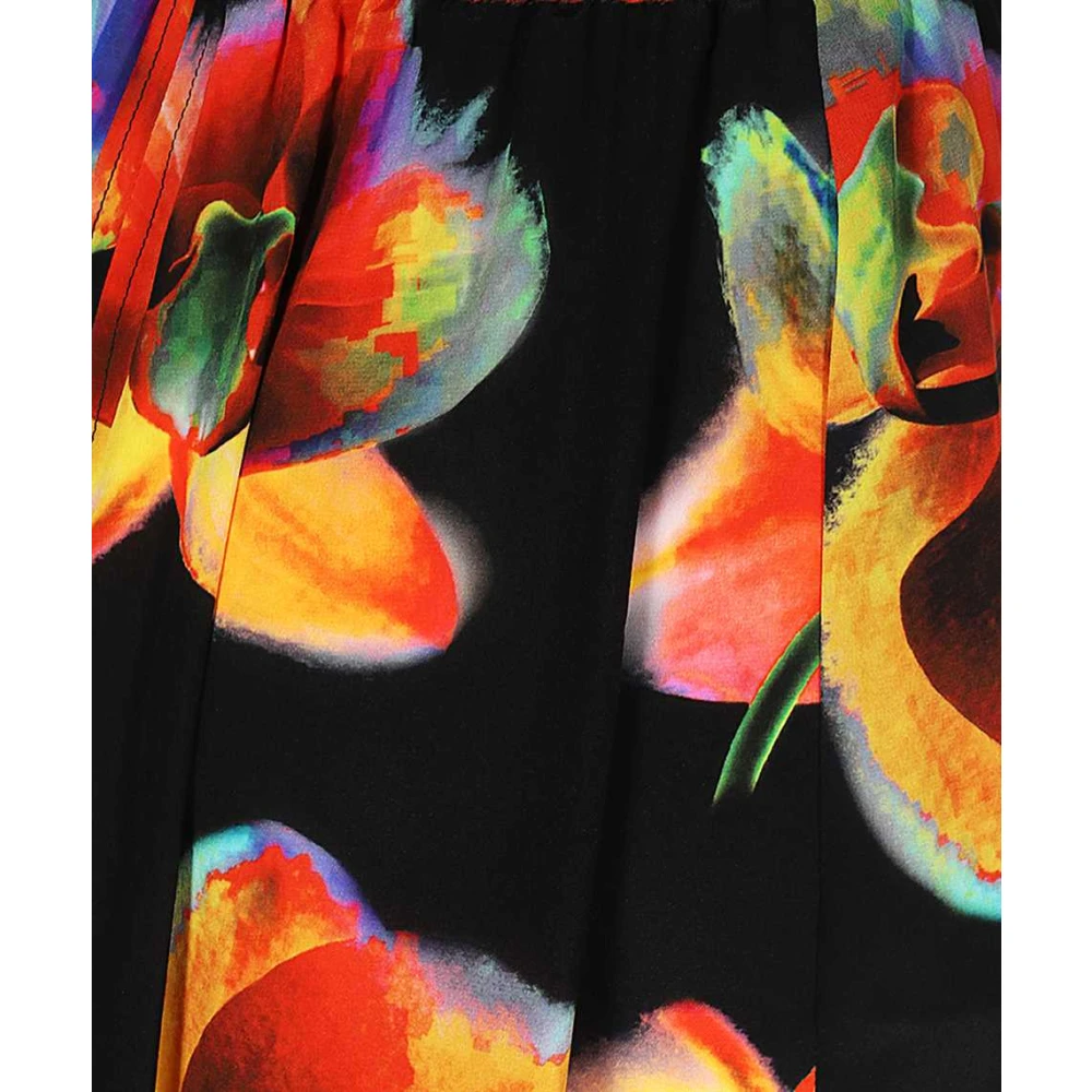 alexander mcqueen Zijden Elastische Taillebroek Multicolor Dames