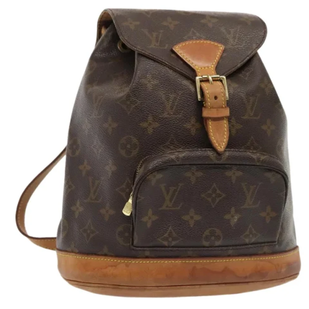 Louis Vuitton Vintage Pre-owned Canvas backpacks Brown Dames