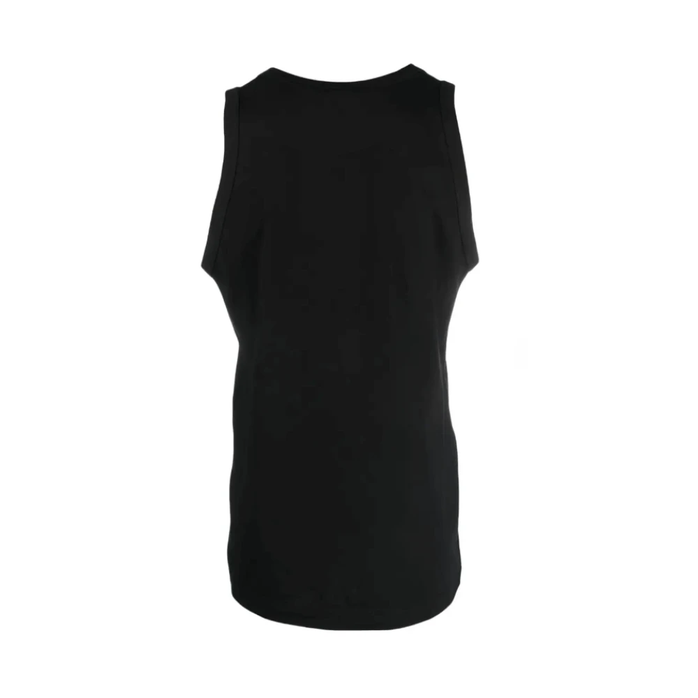 Dolce & Gabbana Logo-Patch Tanktop Stijlvolle mouwloze top voor dames Black Dames