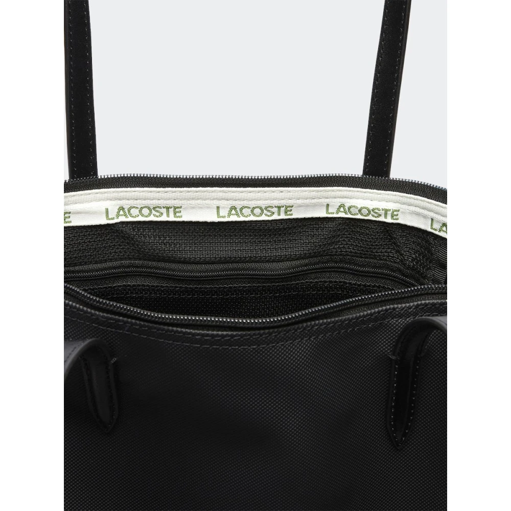 Lacoste Effen kleur tas met logo Black Dames