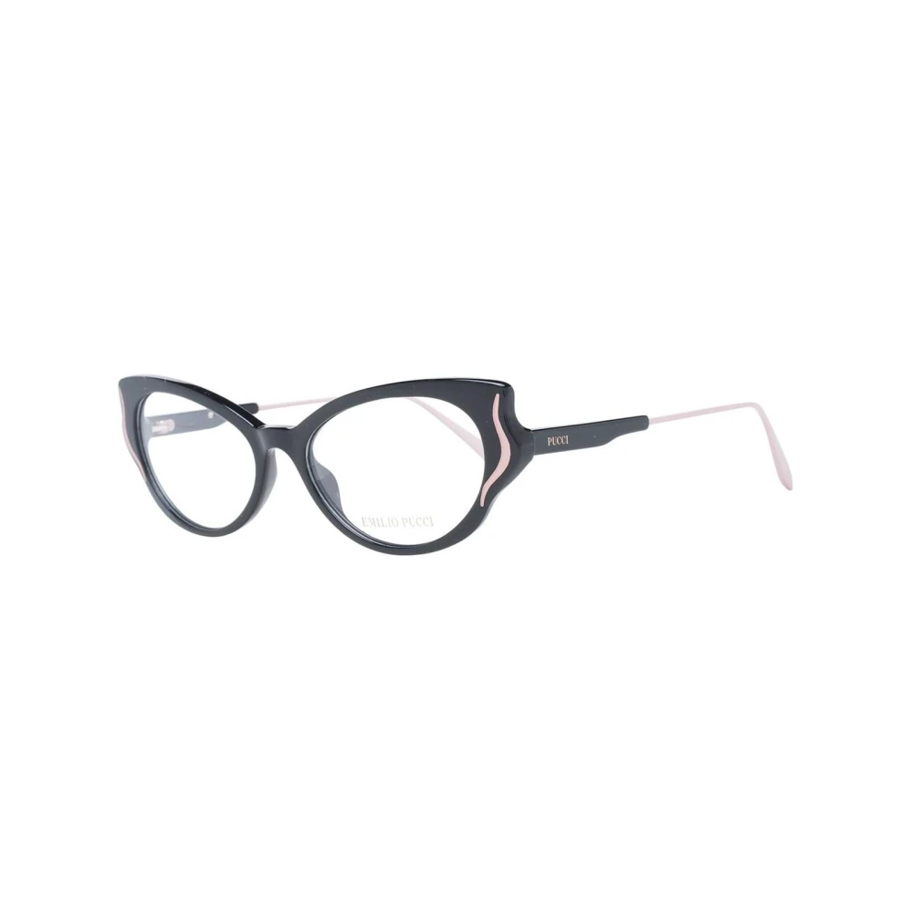 EMILIO PUCCI Zwarte Butterfly Style Optische Monturen Black Dames
