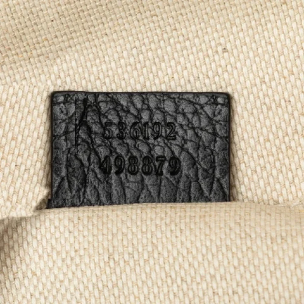Gucci Vintage Pre-owned Leather backpacks Black Dames