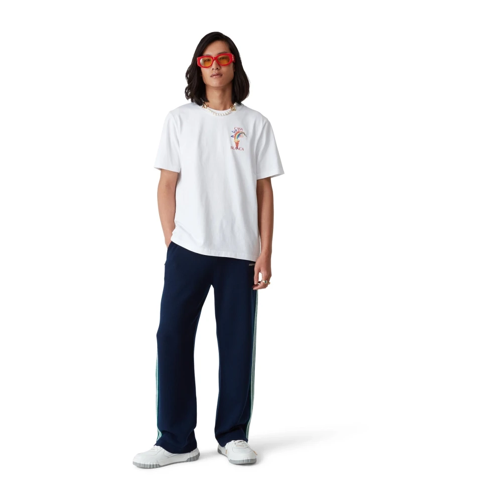 Casablanca Natuurleraar Grafisch T-shirt White Dames
