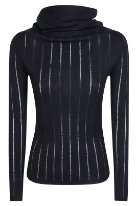 MSTBADESSE Ribbstickad Turtleneck