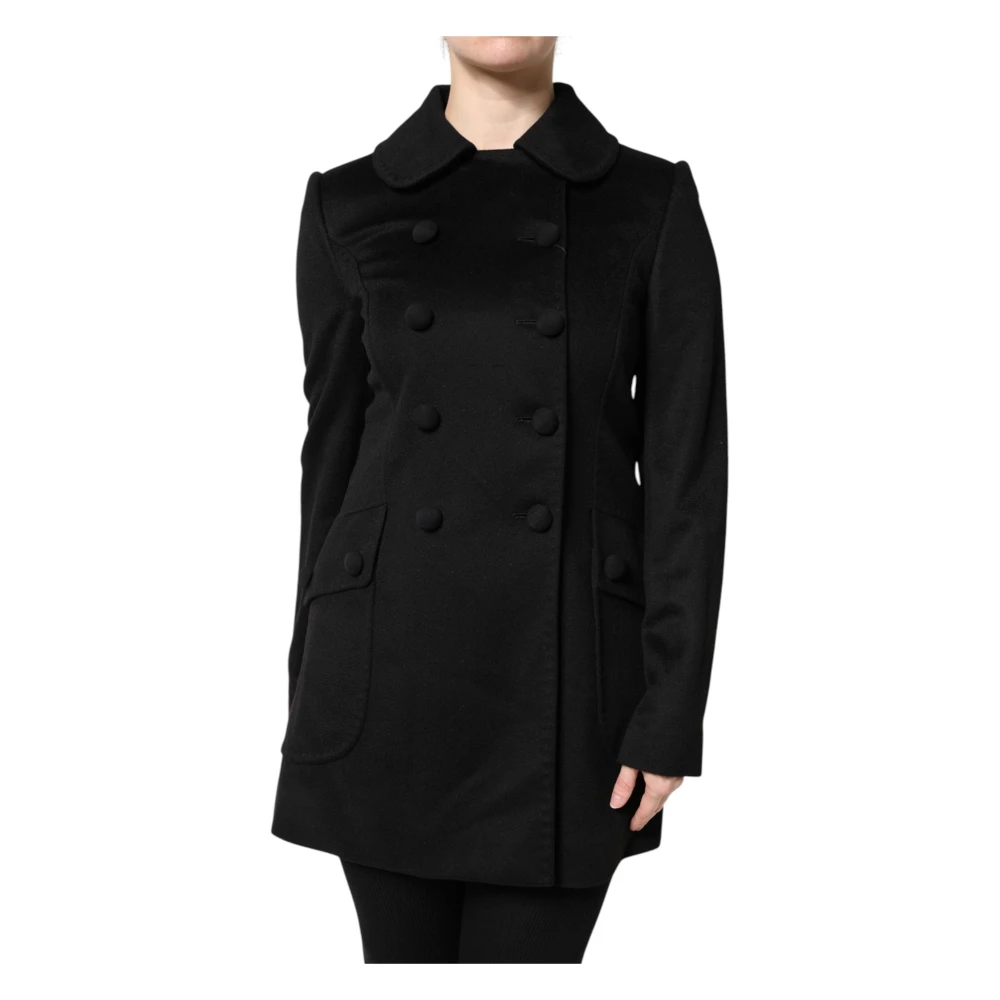 Dolce & Gabbana Women's Black Blazers, L, Double-Breasted Jacket