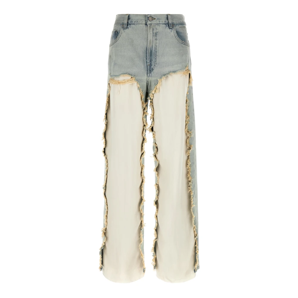 Haikure Women's Blue Wide Jeans, W29, Bull Bonnie Jeans