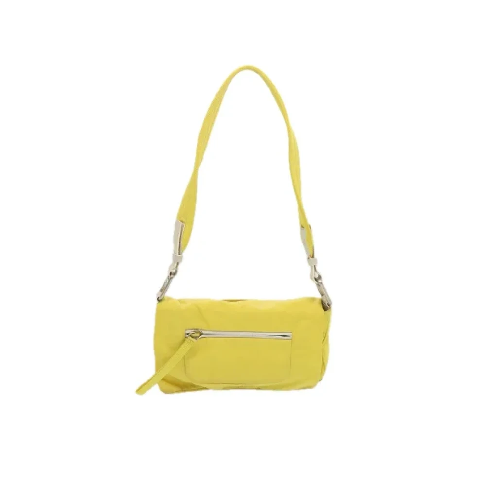 Prada Vintage Pre-owned Nylon prada-bags Yellow Dames