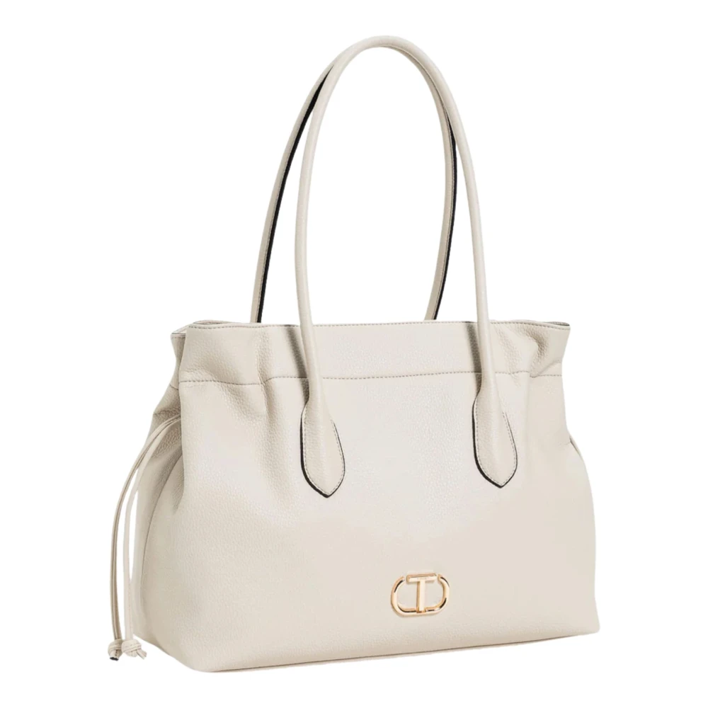 Twinset Witte Convertible Schoudertas met Magneetsluiting White Dames