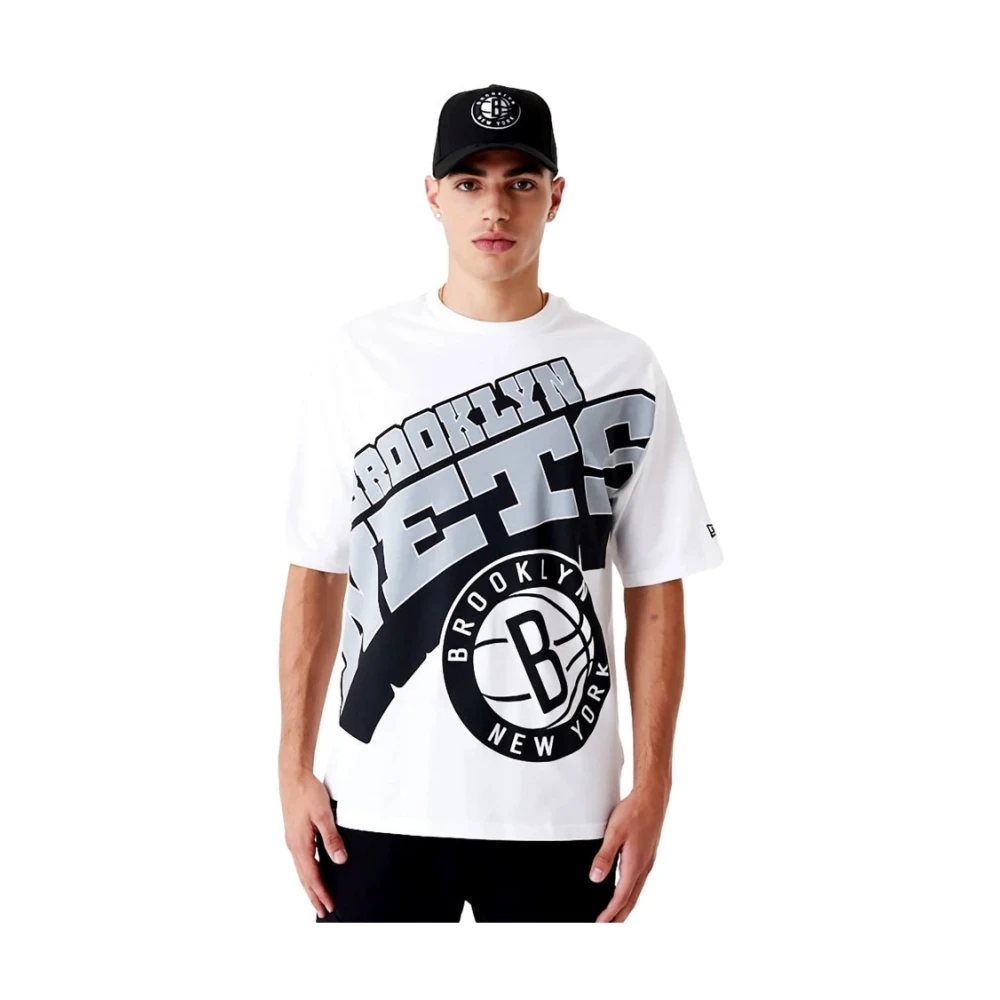new era NBA Nets Wit T-shirt White Heren