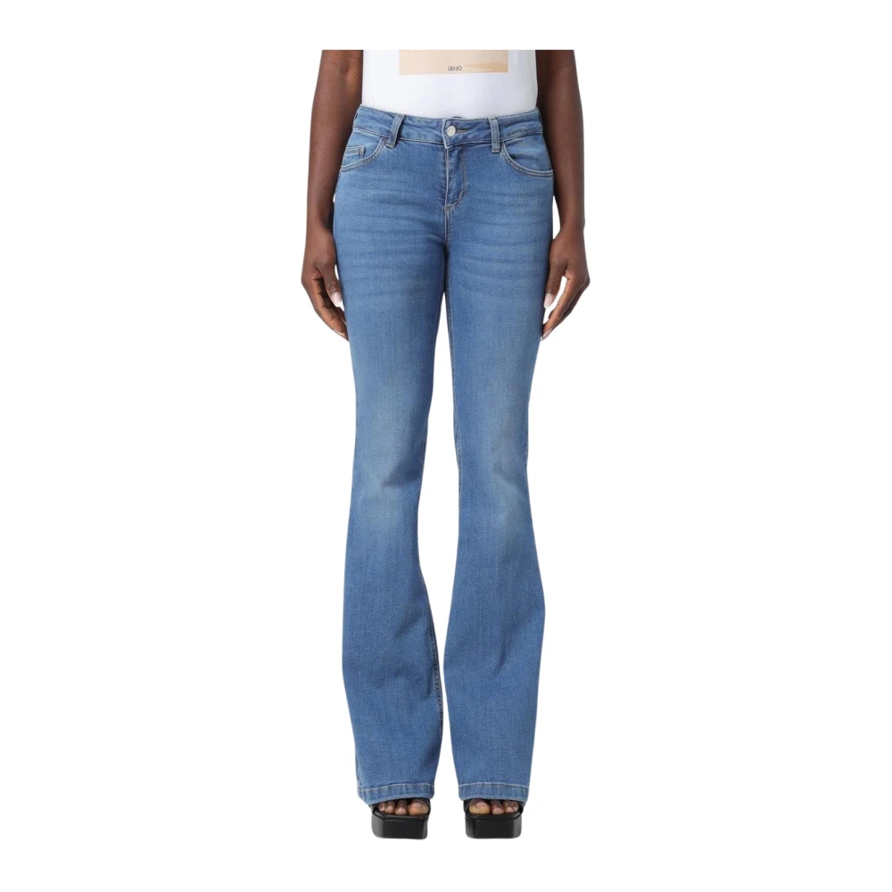 Liu Jo Damen Blau Relaxed Fit Flare Jeans