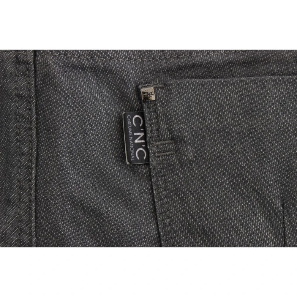 Costume National Grijze Slim-Fit Designer Jeans Gray Dames