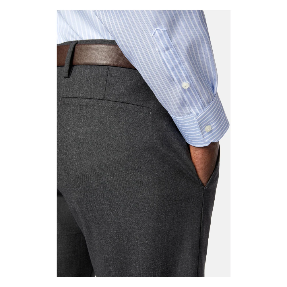 Boggi Milano Ultimate Non-Iron Hemd Blue Heren