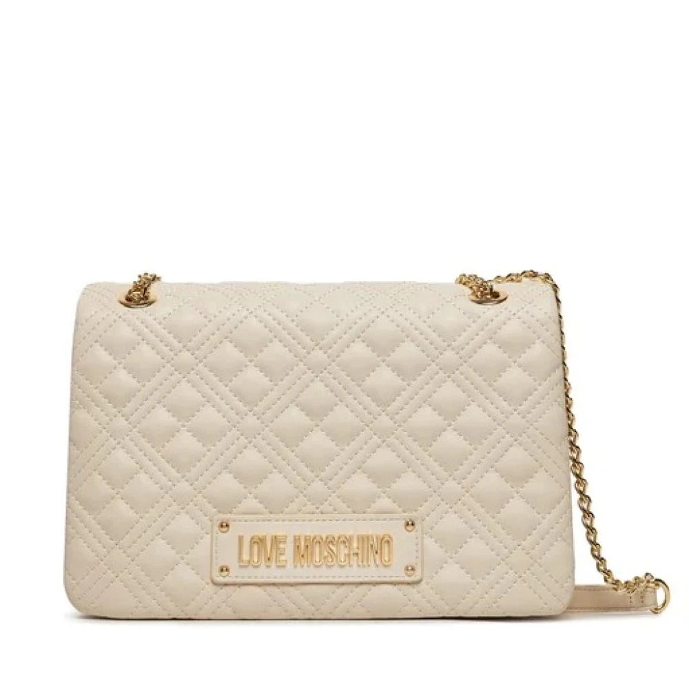 Love Moschino Gewatteerde PU Schoudertas White Dames