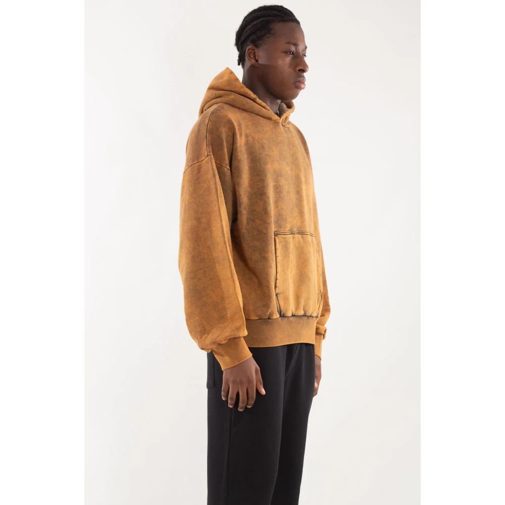 Garment Workshop Marmeren was hoodie Brown Heren