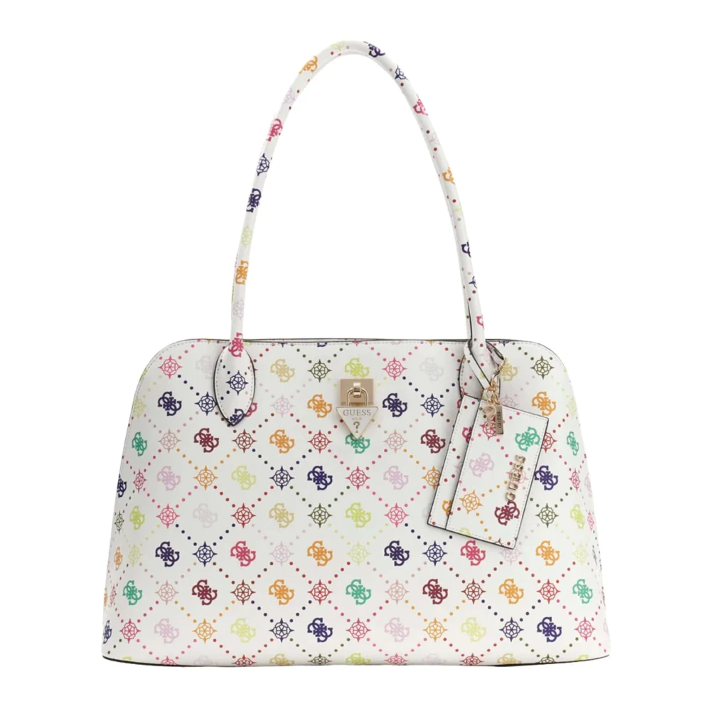 Guess Women's White Patsie Tote - Shoulder Bags - One Size - Bags