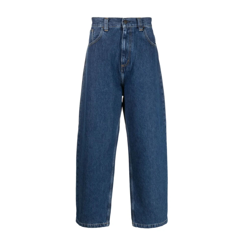 Carhartt WIP Loszittende Blauwe Jeans voor Heren Blue Heren