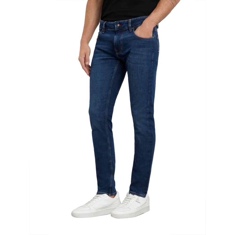 Guess Slim Donker Denim Miami Jeans Blue Heren