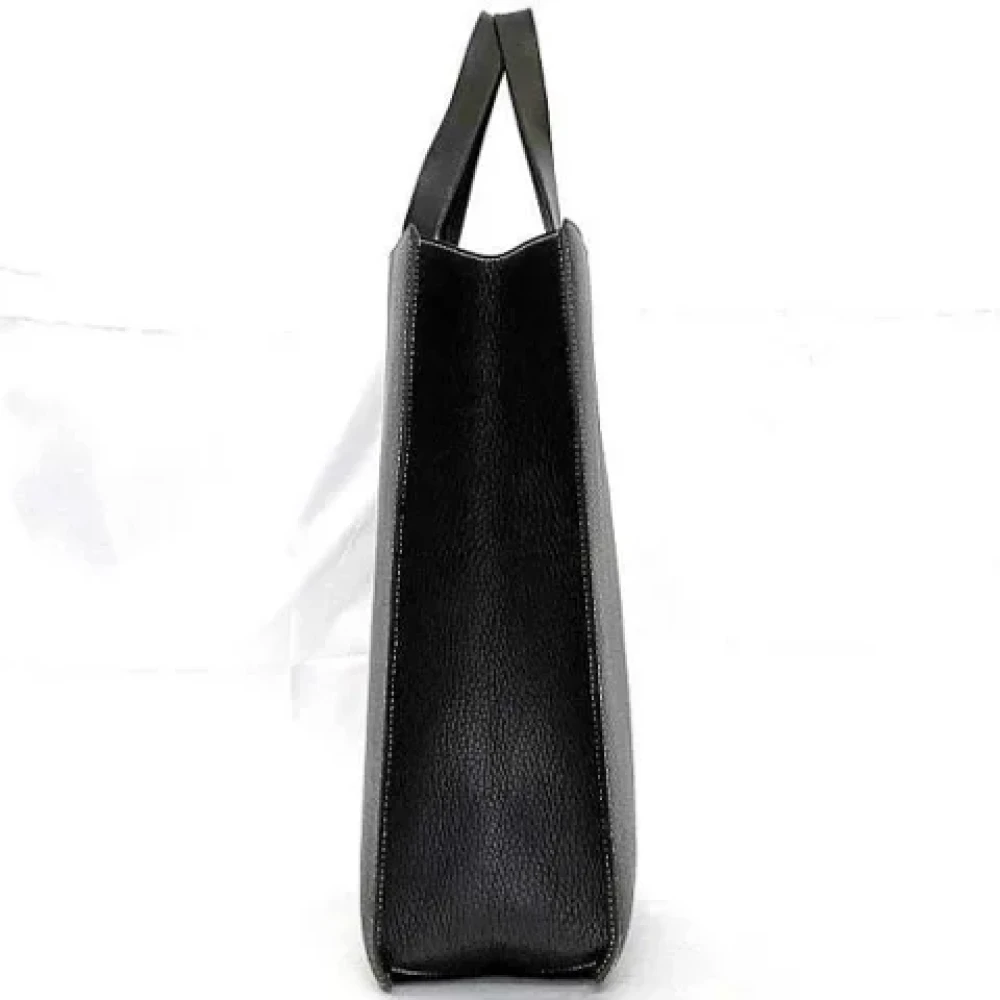 Hermès Vintage Pre-owned Leather totes Black Dames